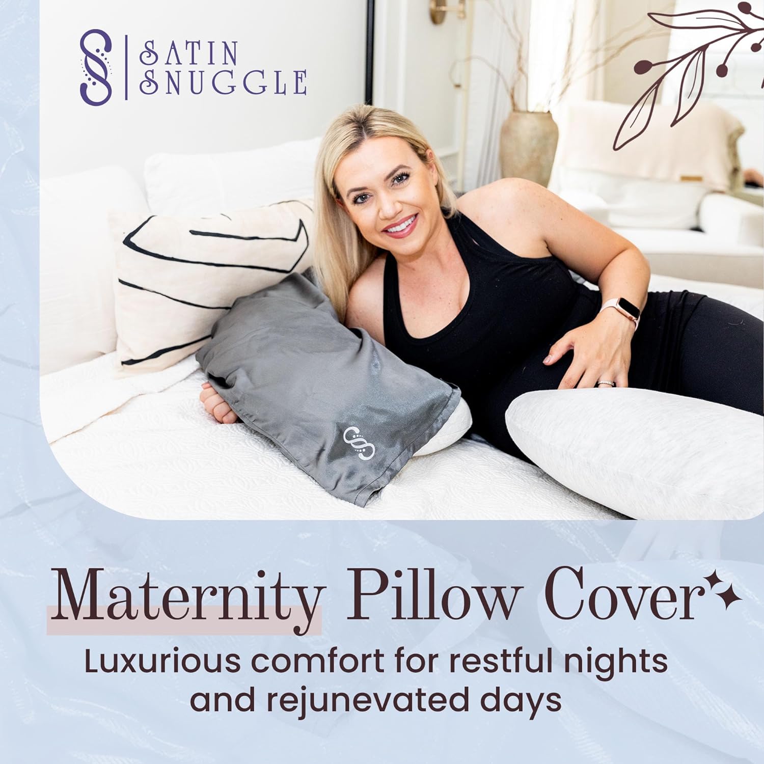 Satin Snuggle Pregnancy Pillow Cover Review